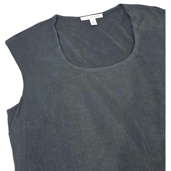 St. John Womens M Black Sleeveless Tank Top Basic Layering Shirt Modal Spandex - Picture 7 of 9